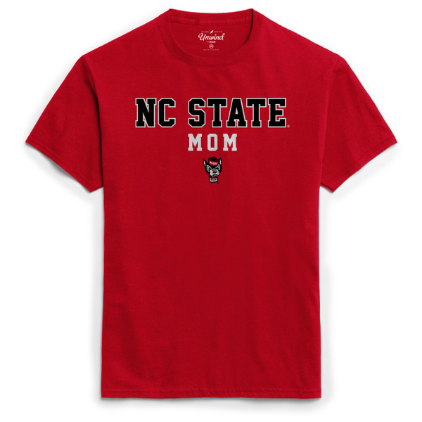Short Sleeve Tee NC State Mom - Red